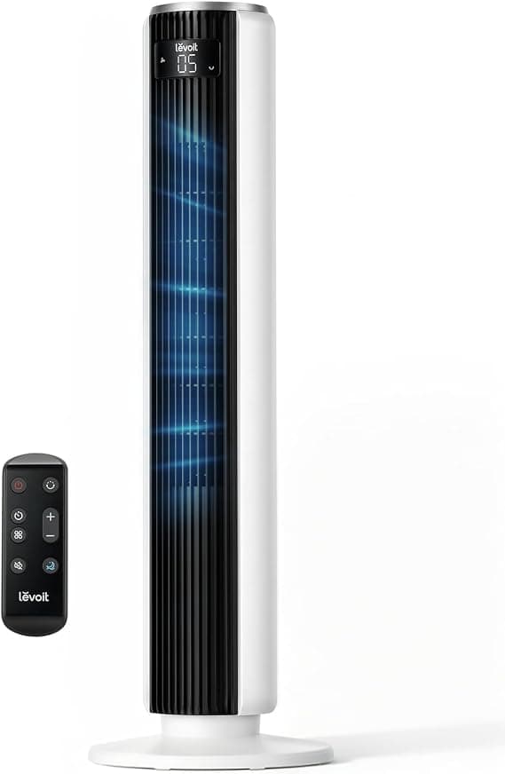 Ventilador de torre Levoit 36" a US$ 54.95 (antes US$ 74.99, -27%) en Amazon