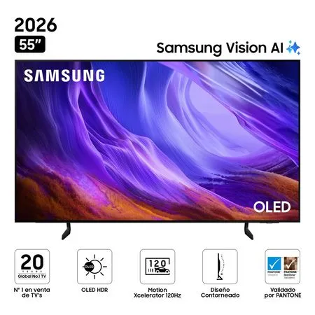 Televisor Samsung OLED 55" 4K Smart TV S85H Vision AI a S/ 2,999 (antes S/ 7,999) en Plaza Vea